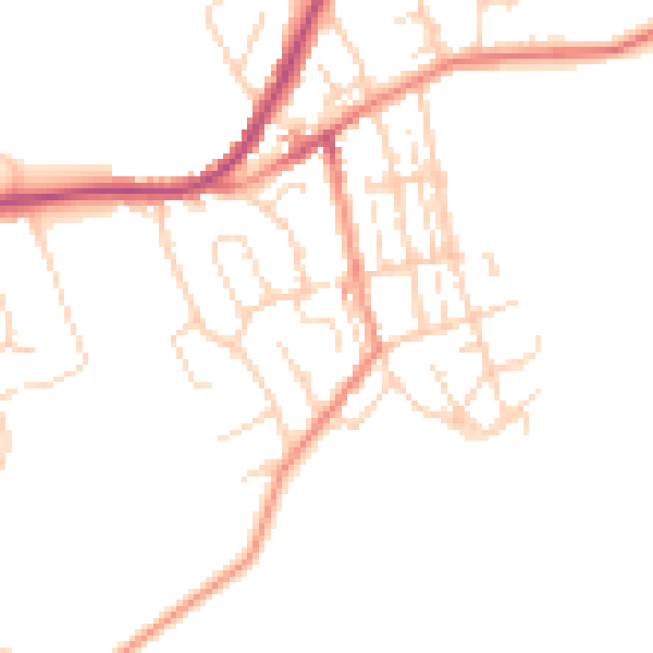Daytime road noise heatmap for S43 2DR