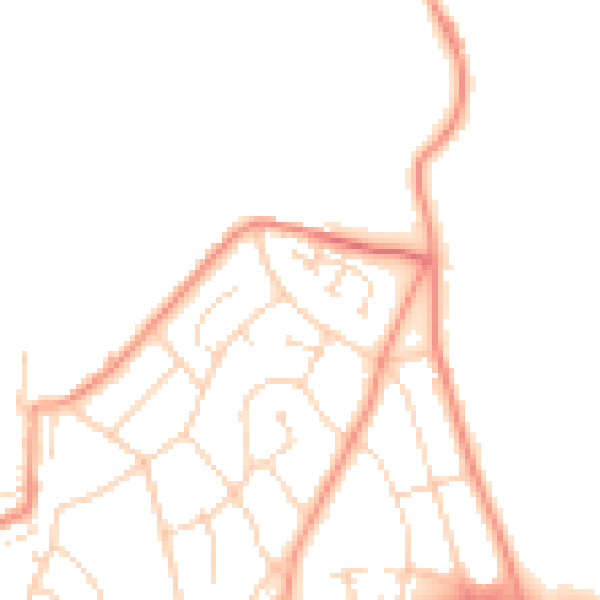 Daytime road noise heatmap for S43 2HE