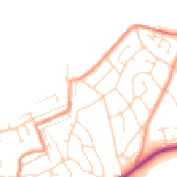 Daytime road noise heatmap for S43 2HJ