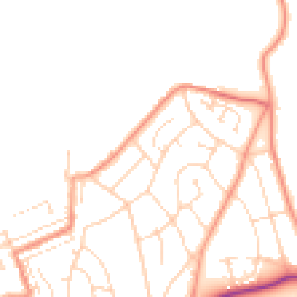 Daytime road noise heatmap for S43 2HN