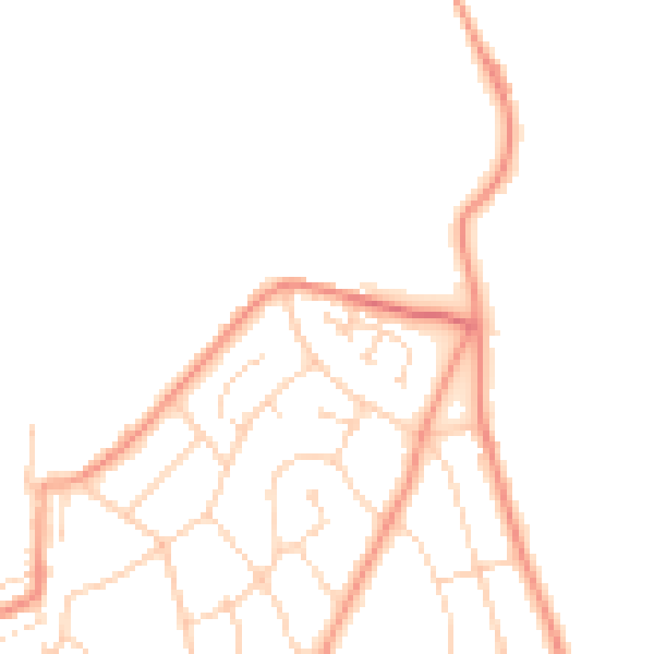 Daytime road noise heatmap for S43 2HX