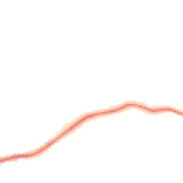 Night-time road noise heatmap for S43 2JD