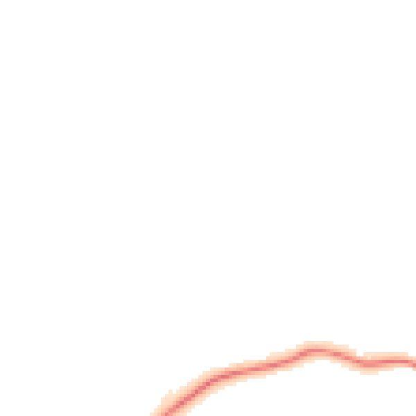 Night-time road noise heatmap for S43 2LA