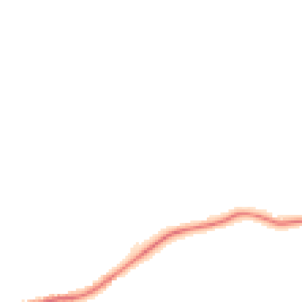 Night-time road noise heatmap for S43 2LD