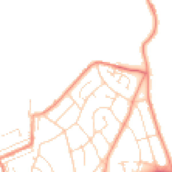 Daytime road noise heatmap for S43 2LY