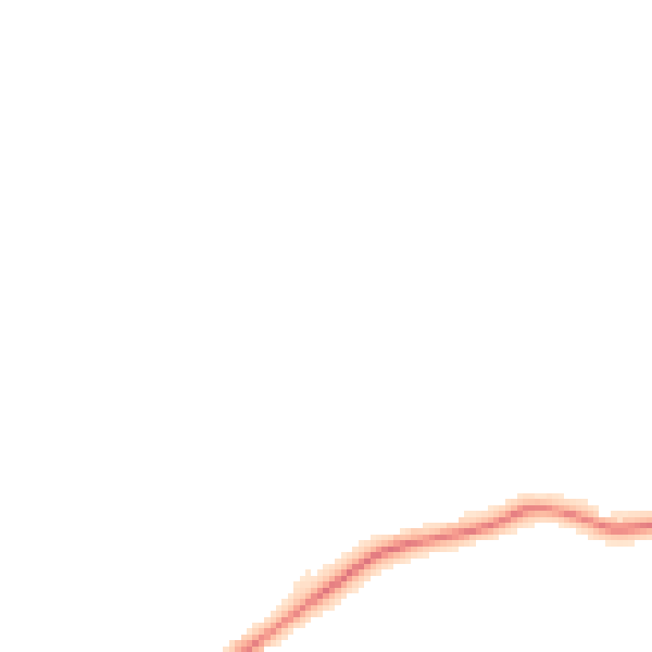 Night-time road noise heatmap for S43 2LZ