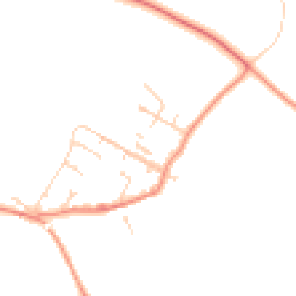 Daytime road noise heatmap for S43 2NH