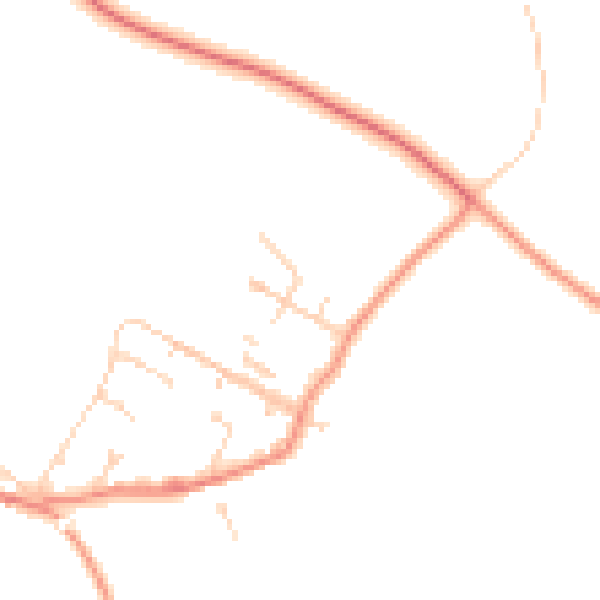 Daytime road noise heatmap for S43 2NN