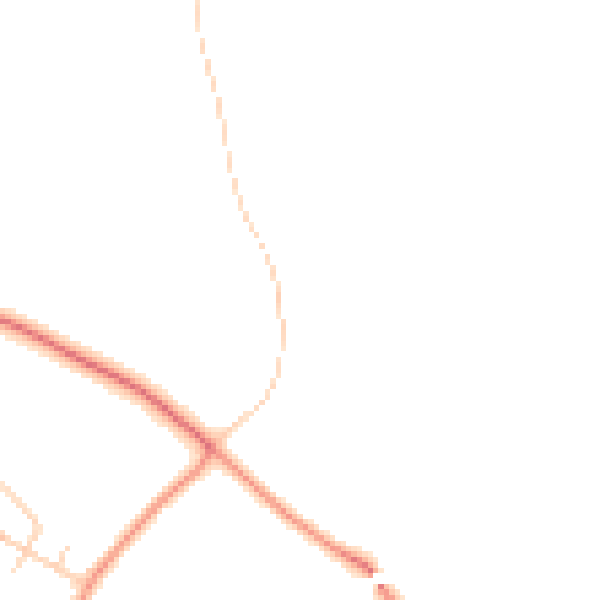 Daytime road noise heatmap for S43 2NP