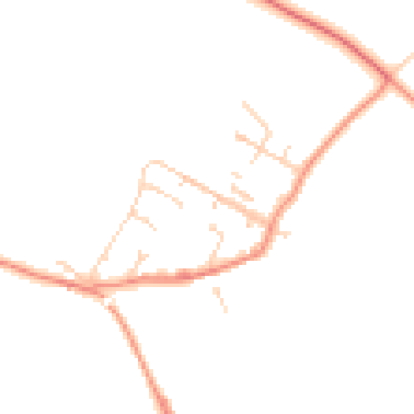 Daytime road noise heatmap for S43 2NR