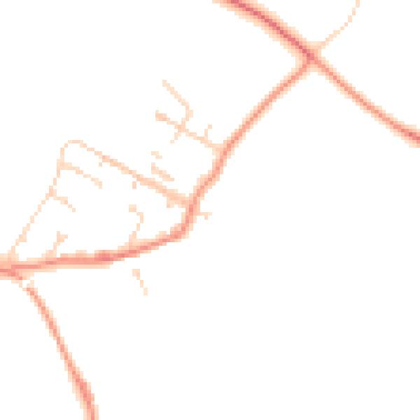 Daytime road noise heatmap for S43 2NT