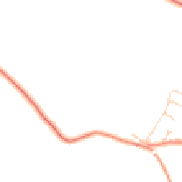 Daytime road noise heatmap for S43 2PP