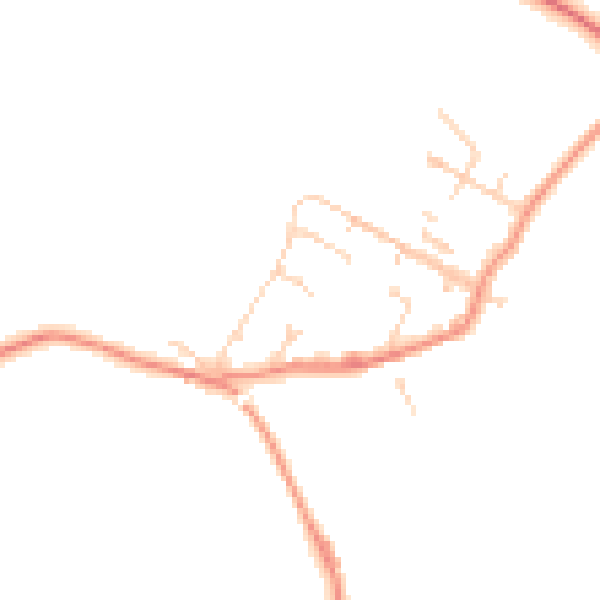 Daytime road noise heatmap for S43 2PX