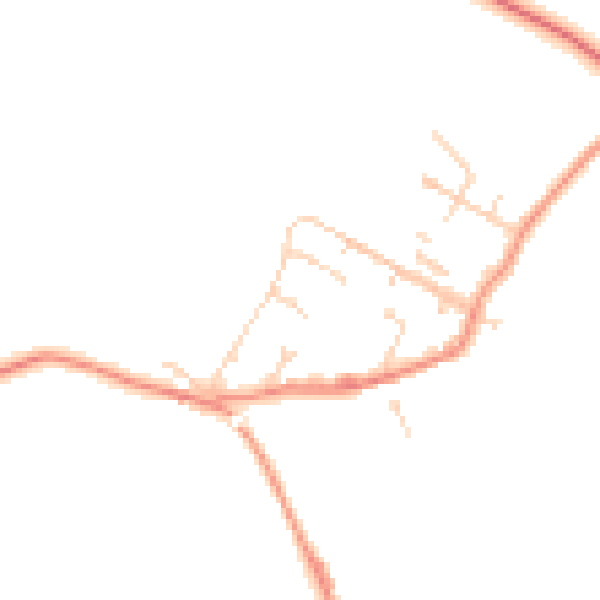 Daytime road noise heatmap for S43 2PY
