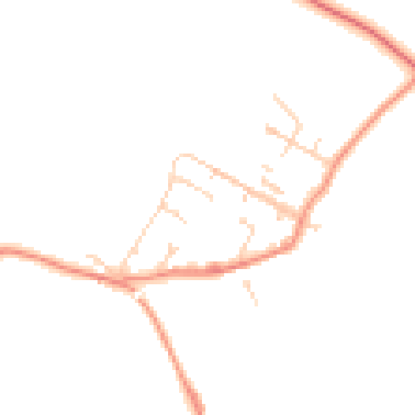 Daytime road noise heatmap for S43 2PZ