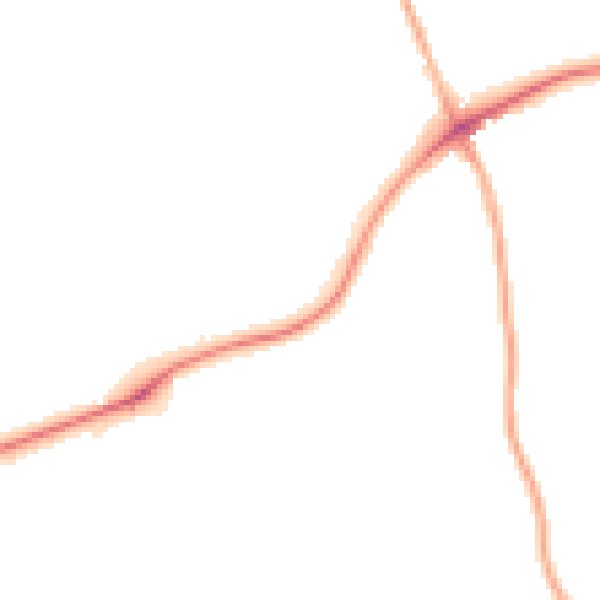 Night-time road noise heatmap for S43 3AE