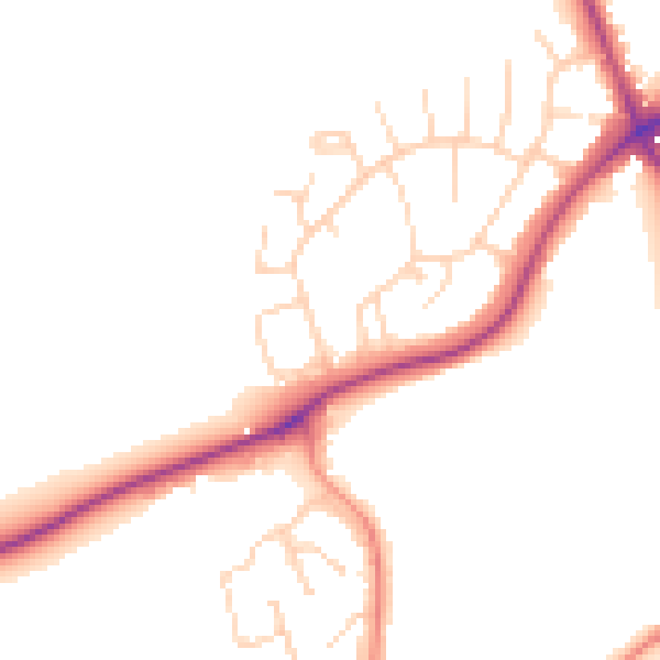 Daytime road noise heatmap for S43 3AG