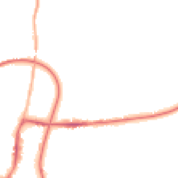Night-time road noise heatmap for S43 3AJ