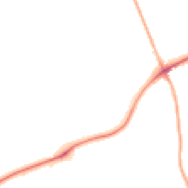 Night-time road noise heatmap for S43 3AP