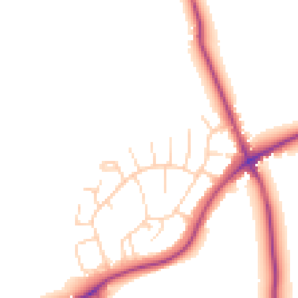 Daytime road noise heatmap for S43 3AT
