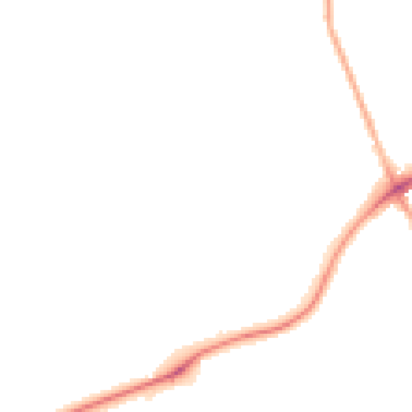 Night-time road noise heatmap for S43 3AW