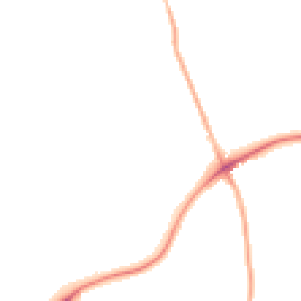 Night-time road noise heatmap for S43 3AX