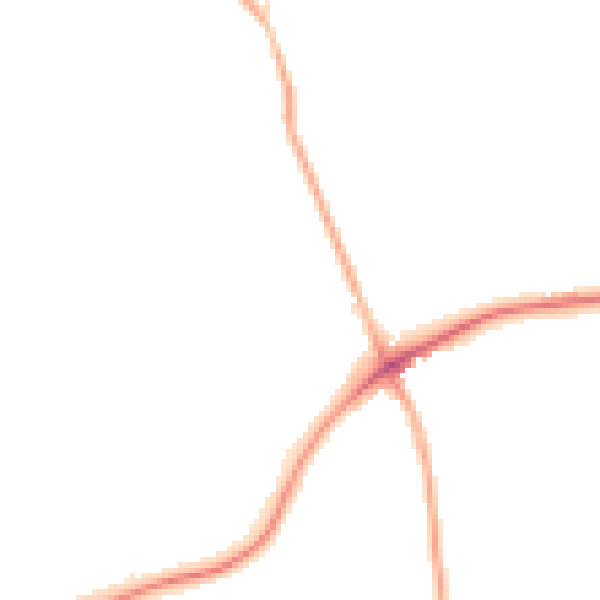 Night-time road noise heatmap for S43 3BE