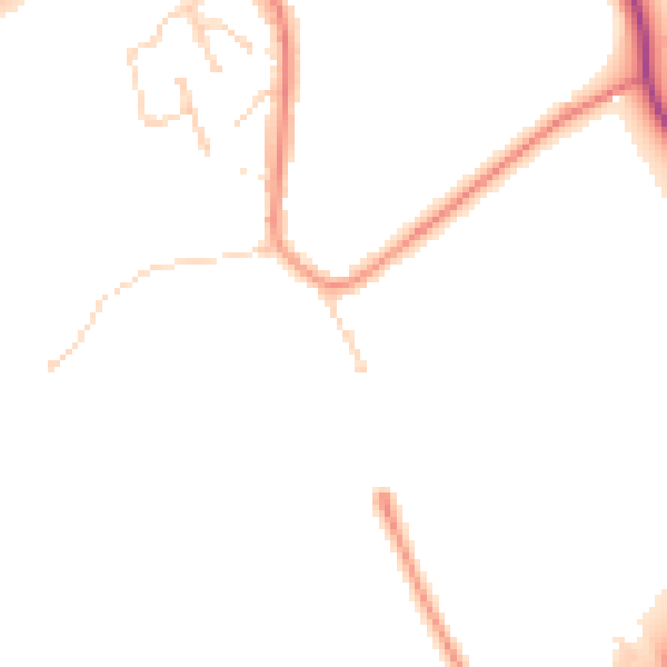 Daytime road noise heatmap for S43 3DA