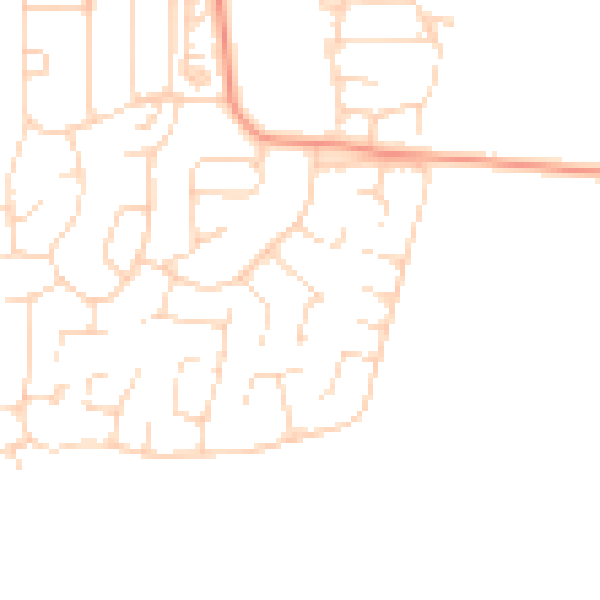 Daytime road noise heatmap for S43 3DU