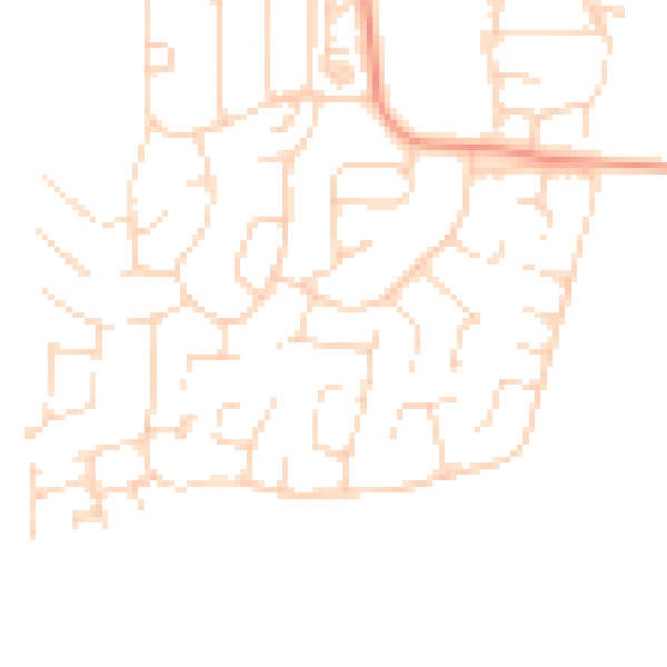 Daytime road noise heatmap for S43 3EB