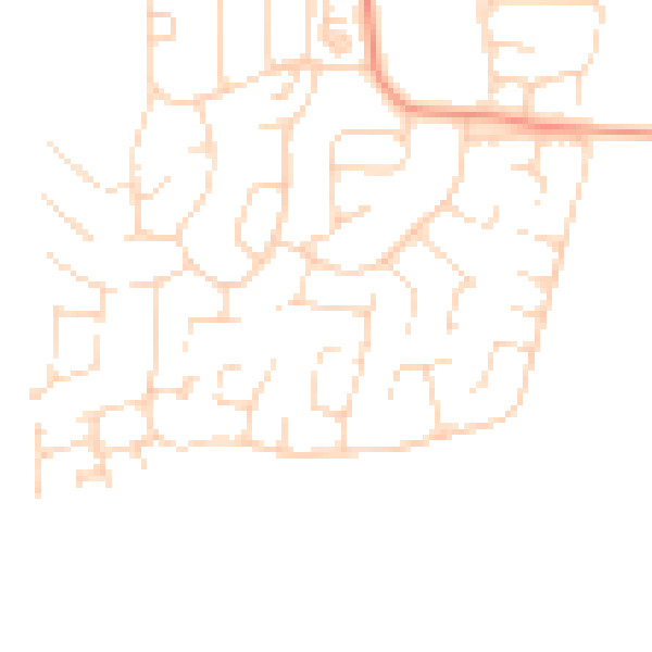 Daytime road noise heatmap for S43 3ED