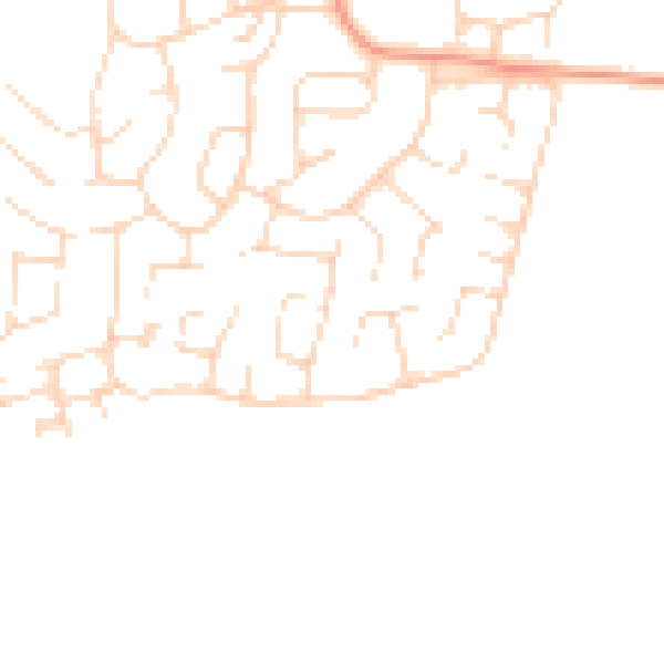 Daytime road noise heatmap for S43 3EE