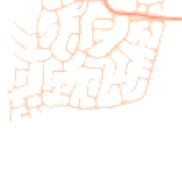 Daytime road noise heatmap for S43 3EF