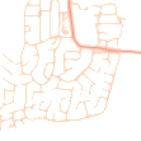 Daytime road noise heatmap for S43 3EP