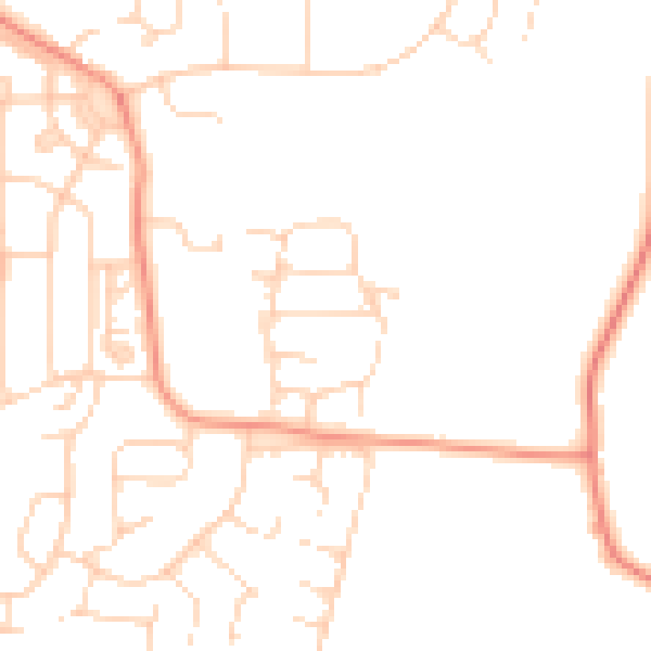 Daytime road noise heatmap for S43 3EX