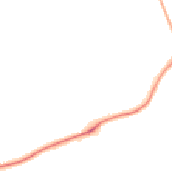 Night-time road noise heatmap for S43 3FA