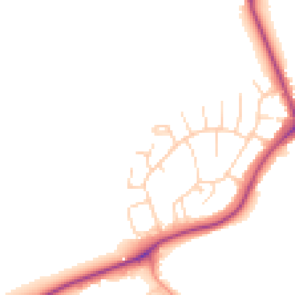 Daytime road noise heatmap for S43 3FD