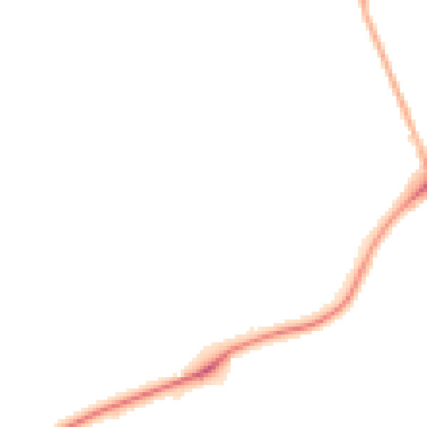 Night-time road noise heatmap for S43 3FD