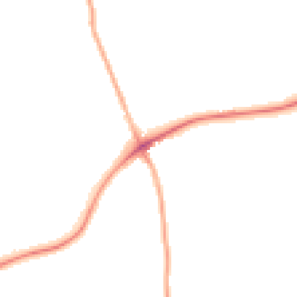 Night-time road noise heatmap for S43 3FF