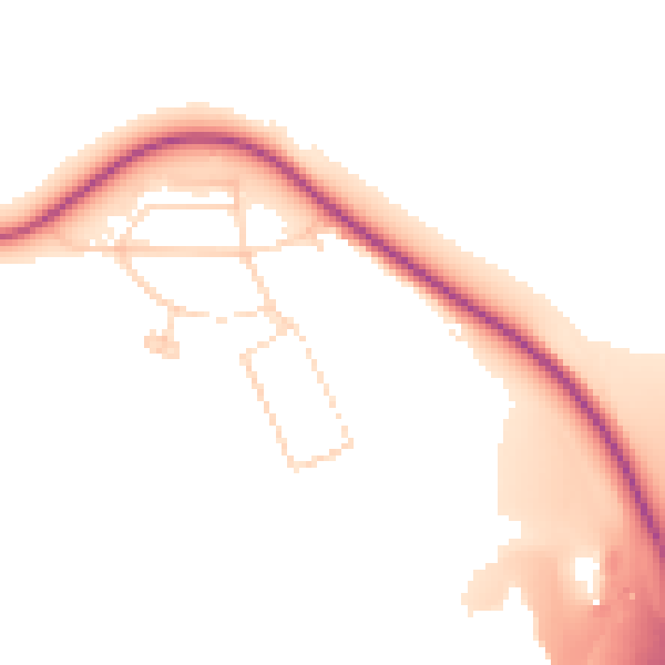 Daytime road noise heatmap for S43 3FS