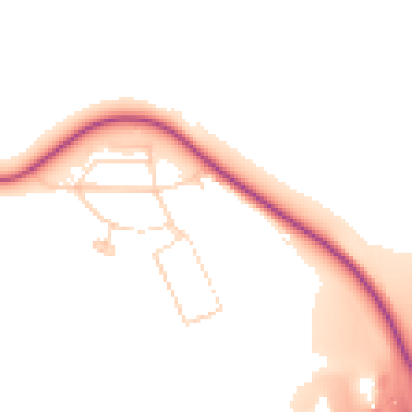 Daytime road noise heatmap for S43 3FY