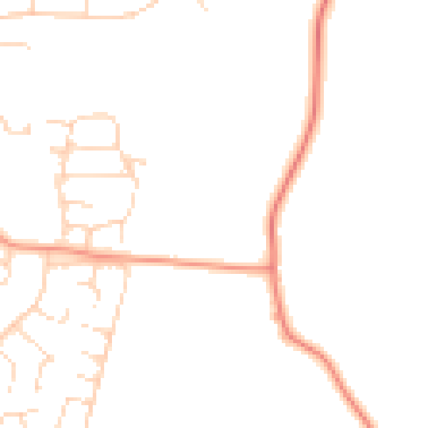 Daytime road noise heatmap for S43 3GU