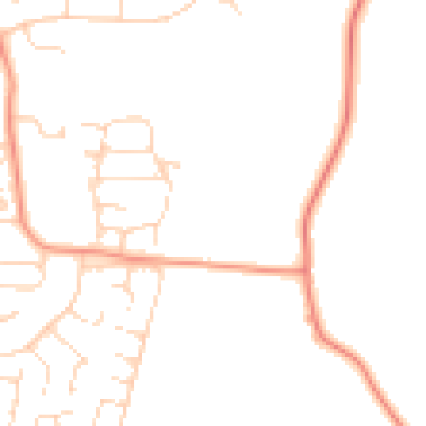 Daytime road noise heatmap for S43 3GY