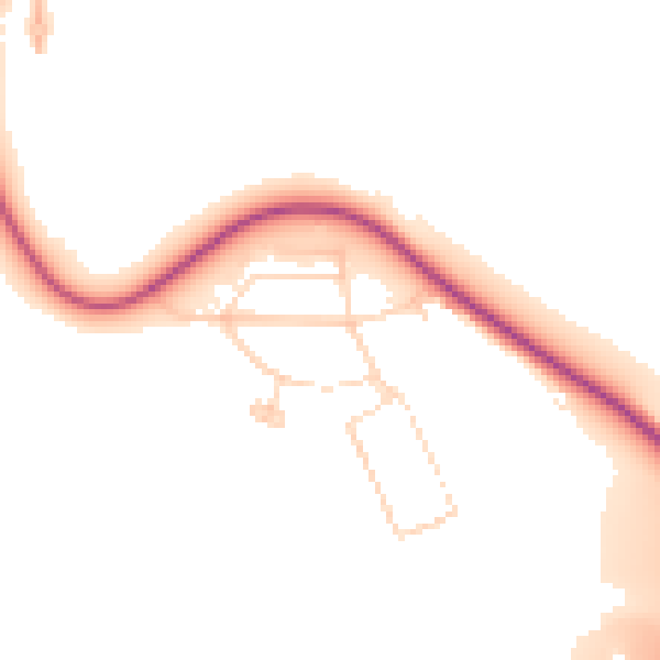 Daytime road noise heatmap for S43 3JX