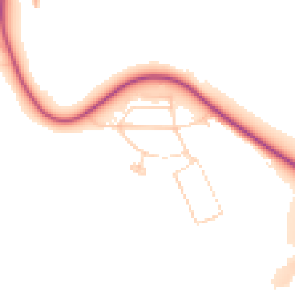 Daytime road noise heatmap for S43 3LB