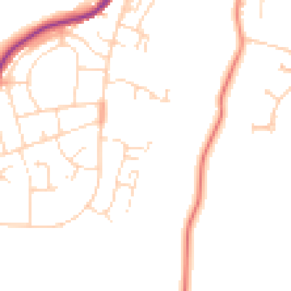 Daytime road noise heatmap for S43 3LL