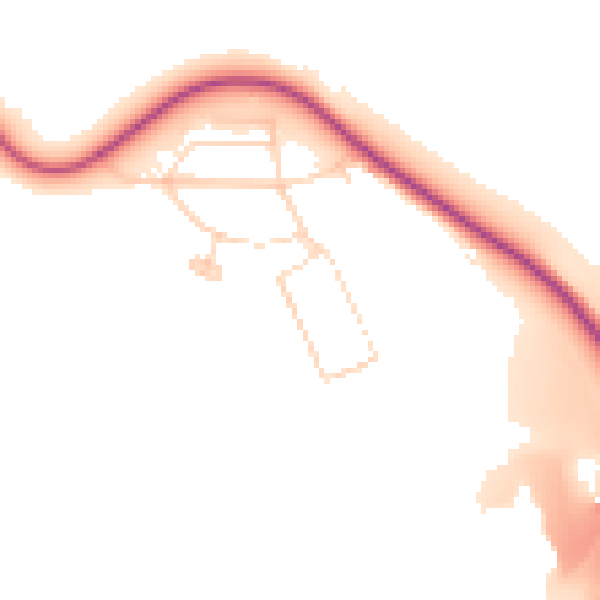 Daytime road noise heatmap for S43 3LP