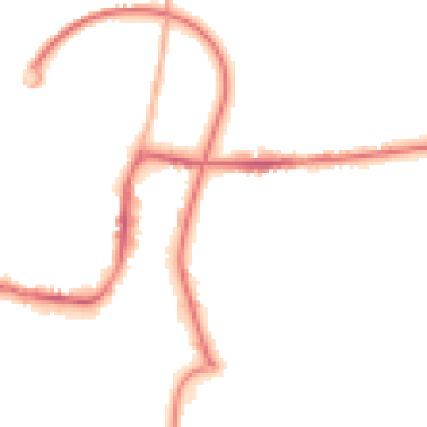 Night-time road noise heatmap for S43 3PQ