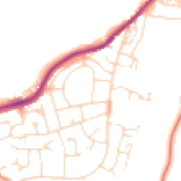 Daytime road noise heatmap for S43 3QY