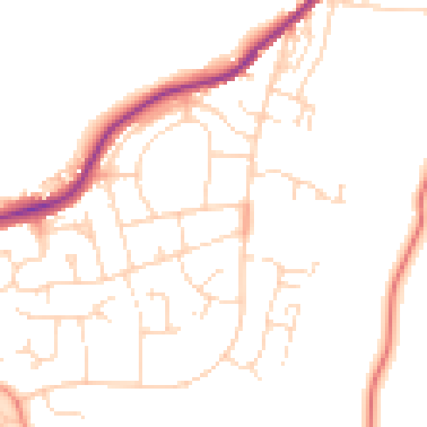 Daytime road noise heatmap for S43 3QZ